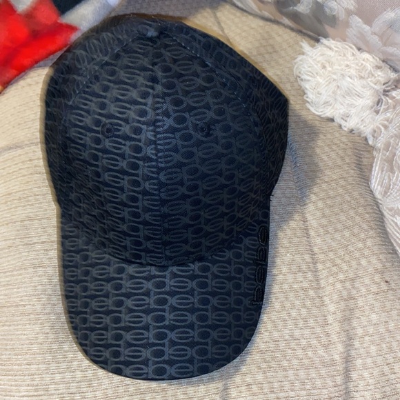 ♣️🩶♣️NWT BEBE All OverLogo 💯% Cotton Hat - Picture 7 of 16